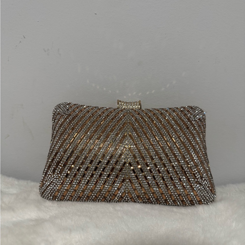 Elegant Gold and Silver Clutch